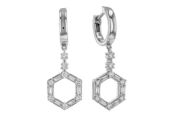 B301-92386: EARRINGS .23 BAG .60 TW