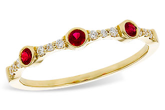 B301-94231: LDS WED RG .15 RUBY .24 TGW
