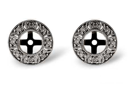 C027-45104: EARRING JACKETS .12 TW (FOR 0.50-1.00 CT TW STUDS)