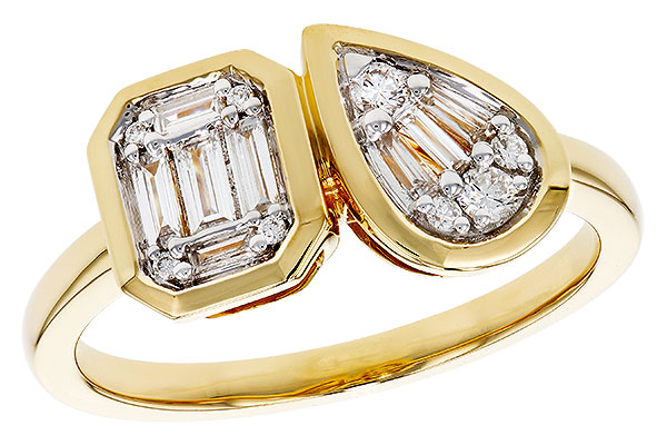C301-98795: LDS DIA RG .17 TW BAGUETTE .25 TW