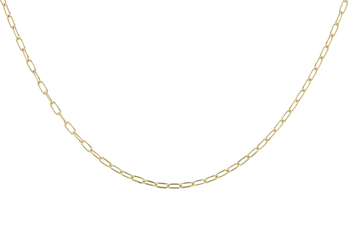 G301-91458: PAPERCLIP SM (16IN, 2.40MM, 14KT, LOBSTER CLASP)
