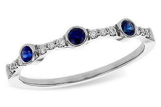 G301-94222: LDS WED RG .16 SAPPHIRE .25 TGW