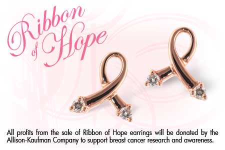 H027-45140: PINK GOLD EARRINGS .07 TW