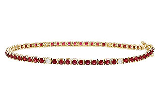 L301-92449: BRACELET 3.04 RUBY 3.29 TGW (7")