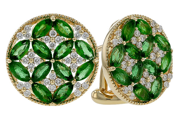 L301-94194: EARRINGS 1.66 TW EMERALD 1.96 TGW